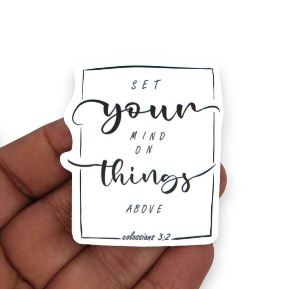 Other - Sticker Bundles 12x$6 Religious Christian Bible Verse Colossians 3:2